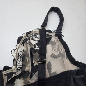 Dita Von Teese Women Bra 40K Black Floral D57027 Balconette Underwired