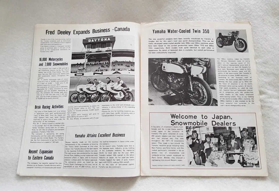 YAMAHA NEWS Motorcycle Sales Magazine JUN 1971 - Image 3 of 4