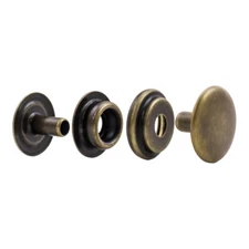 Springfield Leather Company Line 24 Antique Brass Plated Snaps 10 & 100 Packs