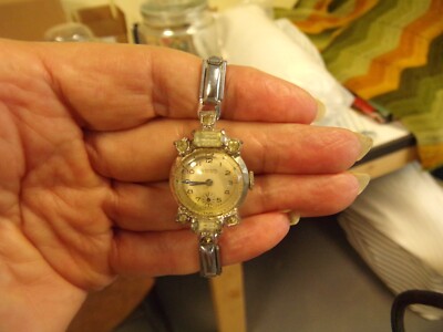 Vintage ACCRO Art Deco Jewel Woman's Watch for Parts