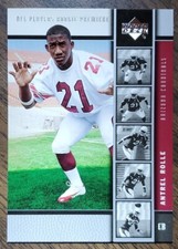 Antrel Rolle 2005 Upper Deck Rookie Premier Card, #3  Cardinals Hurricanes 