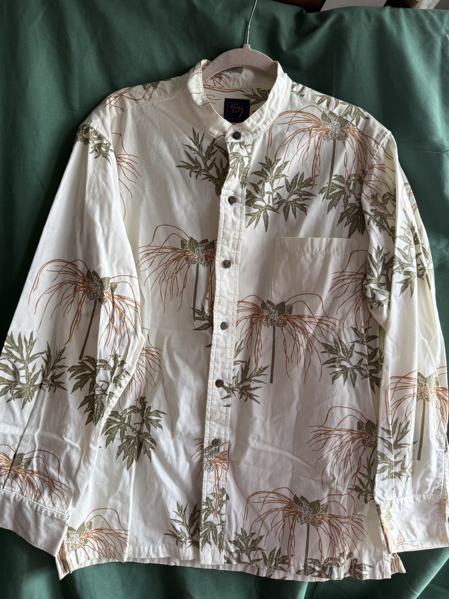 Sig Zane シグ ゼーン hilo hawaii Sig Zane Hilo Hawai'i Hawaiian Shirt Casual Leaf Cotton sz.L