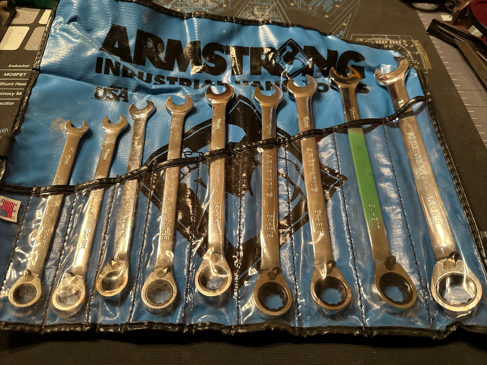 Armstrong Industrial Tools 9 Piece Metric Ratcheting Combination Set 1810mm eBay