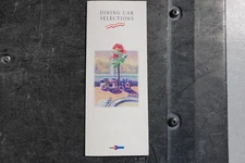 1993 Vintage , Amtrak Dining Car  Menu - Laminated Dinner Selections