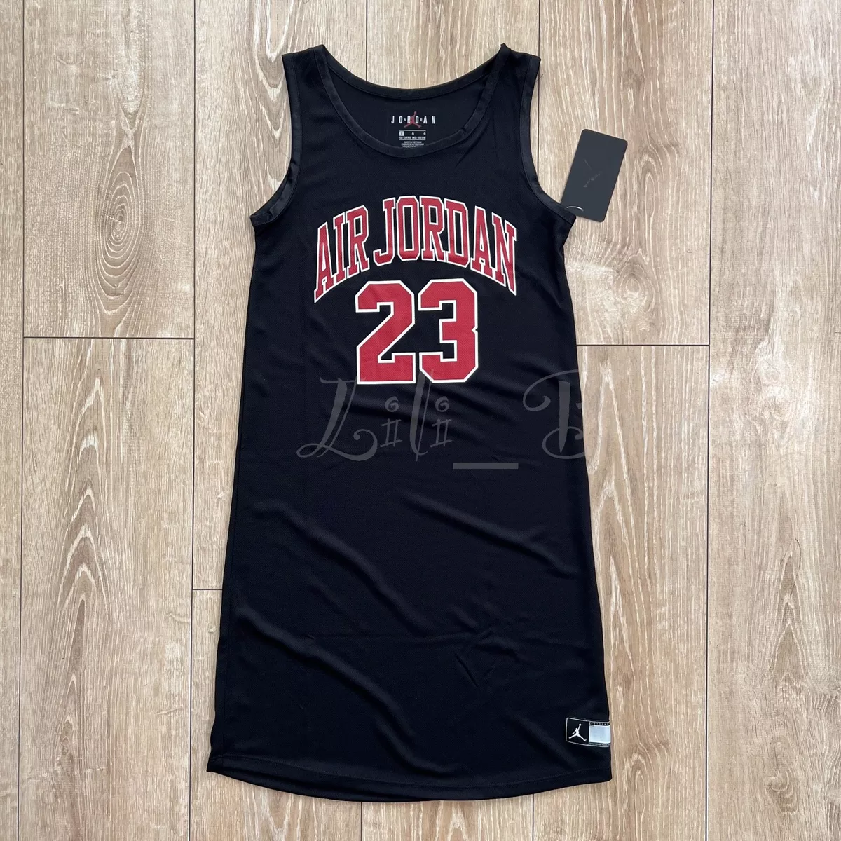 Girls black shop jersey dress