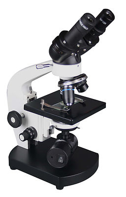Binocular Compound Cordless LED Medical Lab Microscope w Movable Abbe Condenser