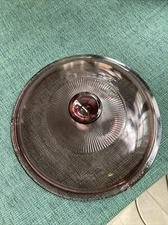 PYREX Visions Cranberry Replacement Lid V-1.5-C Round Lid, Great vintage shape