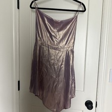 New Without Tag Urban Outfitters Shimmer Satin Slip Dress S Lavender Haze