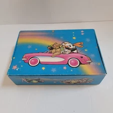 Vintage General Box Company Cardboard Flap Pencil Bears Pink Convertible USA