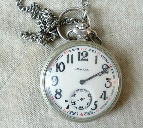 OROLOGIO DA TASCA RUSSO A CARICA MECCANICO PERFETTAMENTE FUNZIONANTE | eBay