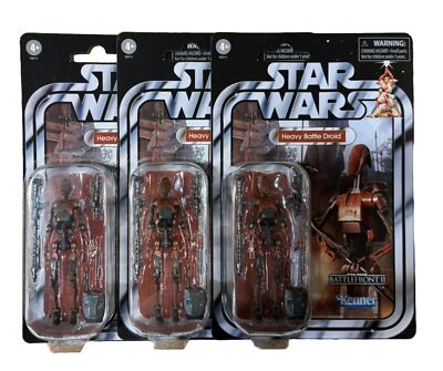 Heavy Battle Droid Star Wars Battlefront II Vintage 3.75'' *  Lot of 3 Figures *