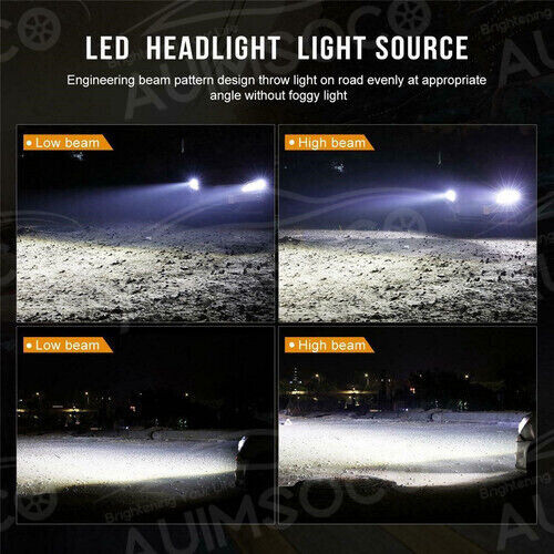 4x LED Headlights Fog Lights Bulb 8000K Hi/Low Beam For Toyota Tundra 2000-2006 - Picture 5 of 17