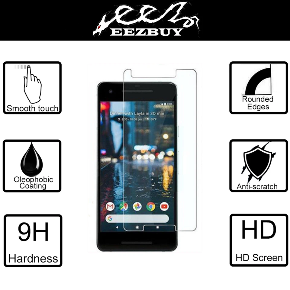 For Google Pixel 2 / Google Pixel 2 XL Tempered Glass Screen Protector Film - Image 2 of 4