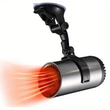 1pc Portable Heater - 12V Rechargeable Fan, USB Powered, for Car Windshield Defo