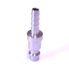 STAINLESS STEEL Quick Connect Plug 1/4" Hose Barb Air Hose Fittings USA