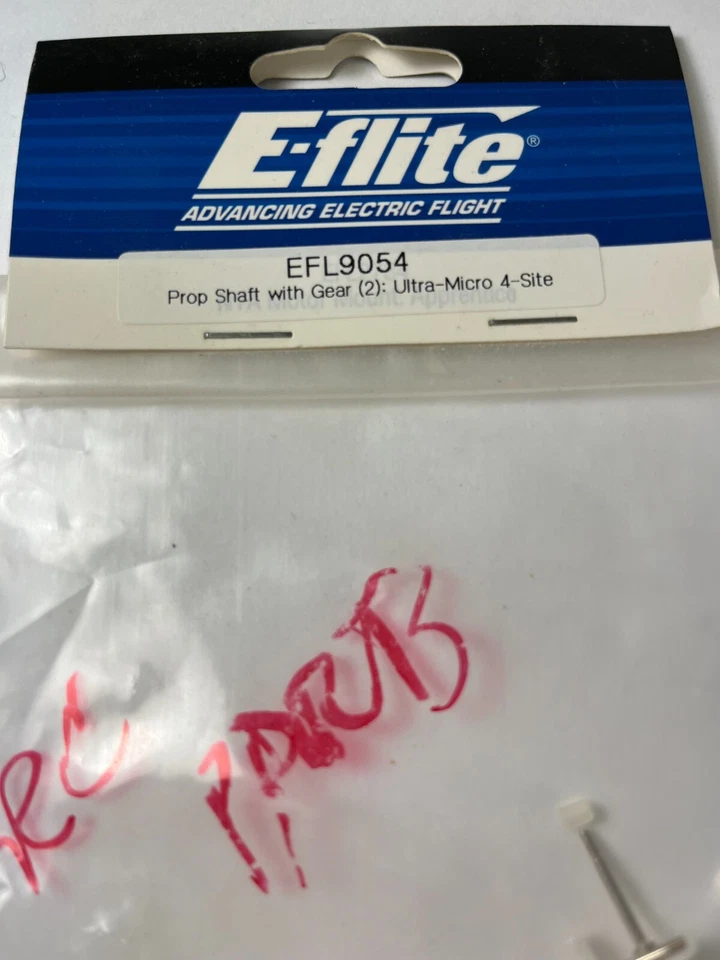 E-Flite EFL9054 - Prop Shaft w/ Gear x2 - Ultra Micro 4 Site - Image 2 of 4