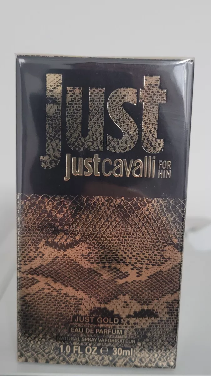 Roberto Cavalli Just Cavalli Gold for Him Eau de Parfum 1.0oz 30ml Sealed  RARE!!