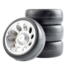 1/10 RC Road 6 Spoke Wheels Tyres for Tamiya TT02 TT01 MF01X MST Kyosho D3 FW06