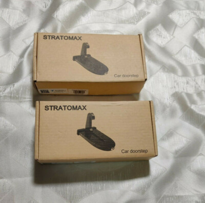New Non-Slip Stratomax Car Doorstep Rooftop Access 510lb Capacity - Set Of 2