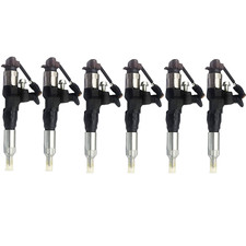 6Pcs Fuel Injector 23670-E0010 095000-6593 For Hino 3.8L 4.7L 5.0L 6.5L 7.7L.