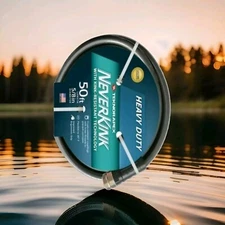 Neverkink teknor Apex 5/8 in X 50 ft Heavy kink free vinyl gray Coiled hose