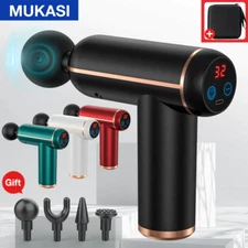MUKASI Massage Gun Portable Percussion Pistol Massager for Body Neck Deep Tissue