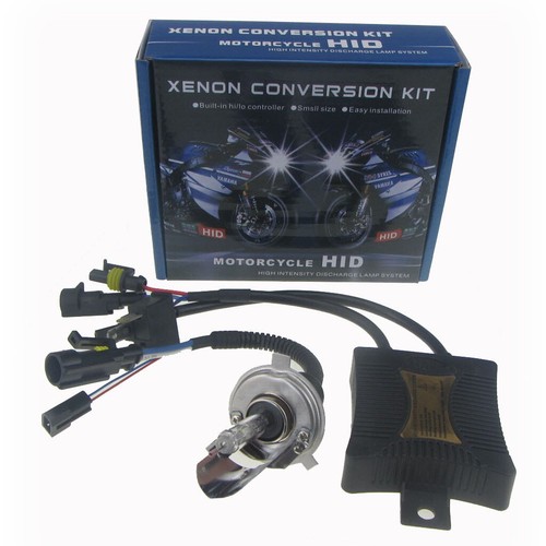 55W H4 HID Hi/Lo Beam Motorcycle Motorbike Headlight Bulb Ballast Conversion Kit - Picture 2 of 6