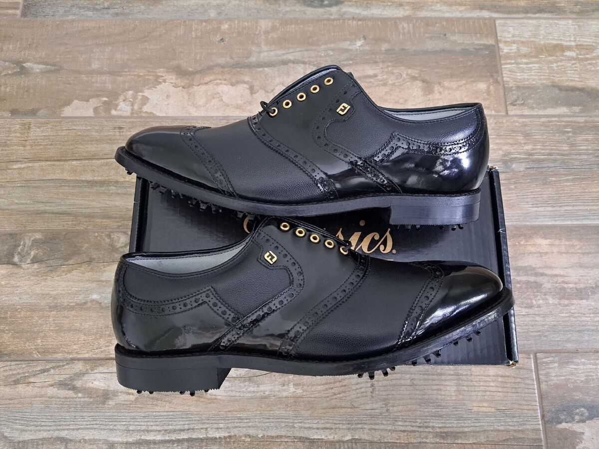 NEW Footjoy Classics Dry Premiere Mens Golf Shoes 50695 BLK NEW Footjoy Classics Dry Premiere Mens Golf Shoes 50695 BLK