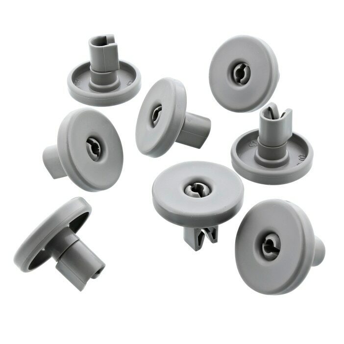 8 GENUINE ELECTROLUX ZANUSSI AEG DISHWASHER LOWER BASKET WHEELS 50286965004