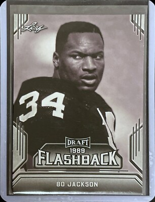 Bo Jackson - 2019 Leaf Trading Draft Cards - Flashback #02