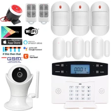 Y85 Tuya APP IP Camera WiFI GSM Wireless Home Security Alarm System+Alexa+Google