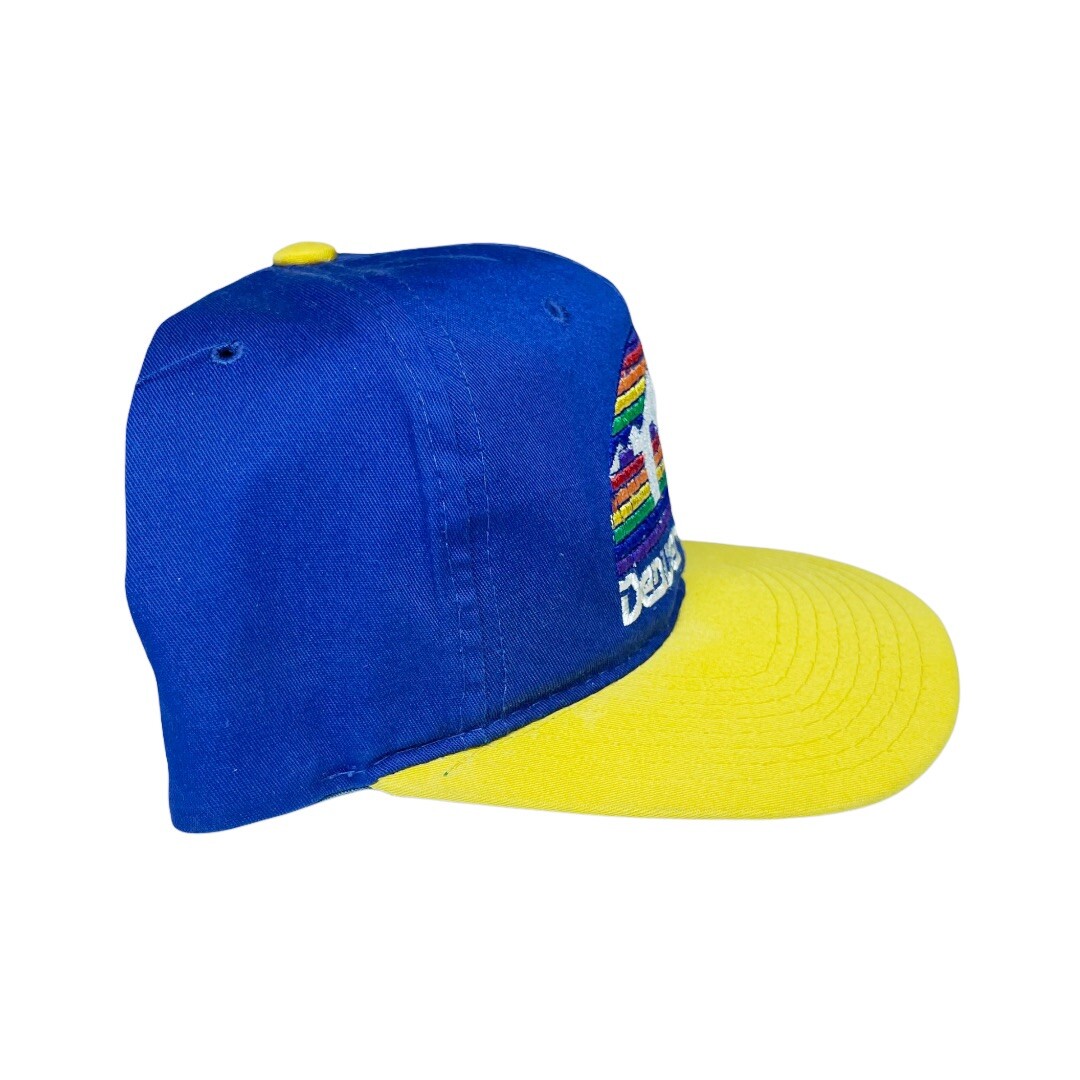 Denver Nuggets レインボーキャップ NBA公式 vtg rare nba denver nuggets rainbow skyline two tone starter