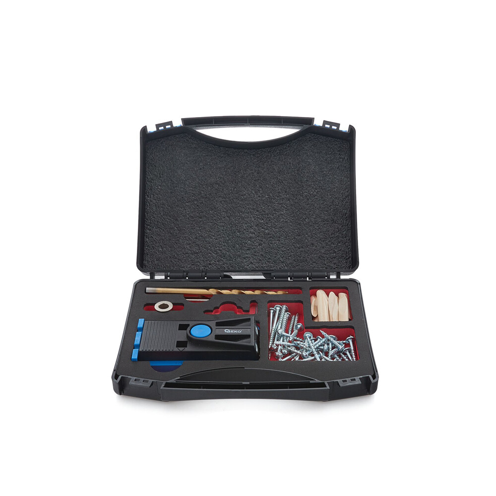 Pocket Hole Jig GEKO - Kit Professionale Fori Obliqui e Giunti Legno