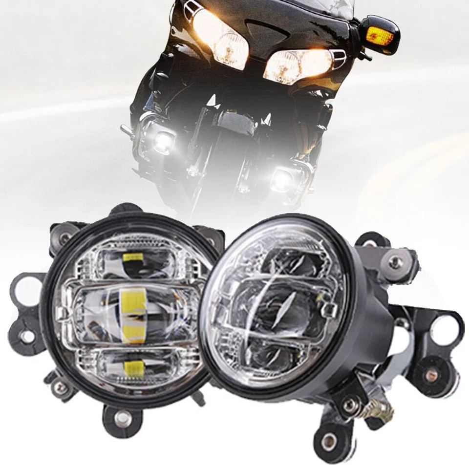 2PCS LED Driving Lamps Fog Light For Honda Goldwing 1800 GL 2006-2010 2012-2017 - Image 2 of 4