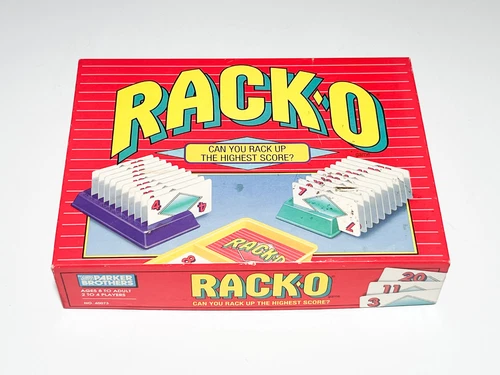 Rack-O Vintage 90's Card Number Board Game Parker Brothers 1992 Complete