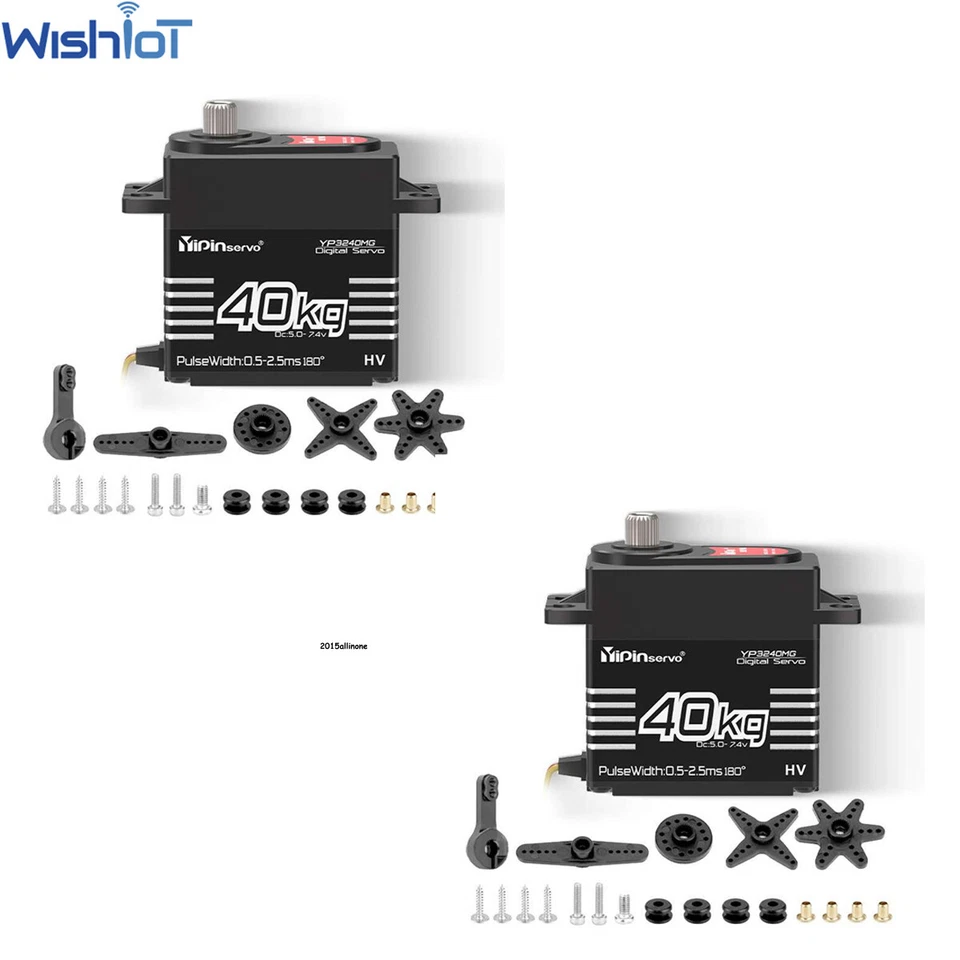 40KG High Torque Waterproof IP67 Brushless Servo Motor For 1/8 1/10 DIY RC Model - Image 3 of 4