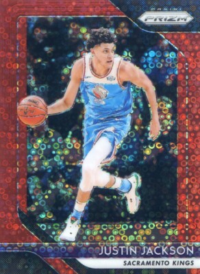 2018-19 Panini Prizm FAST BREAK PRIZMS Red #/125 #191 Justin Jackson - Sacrament