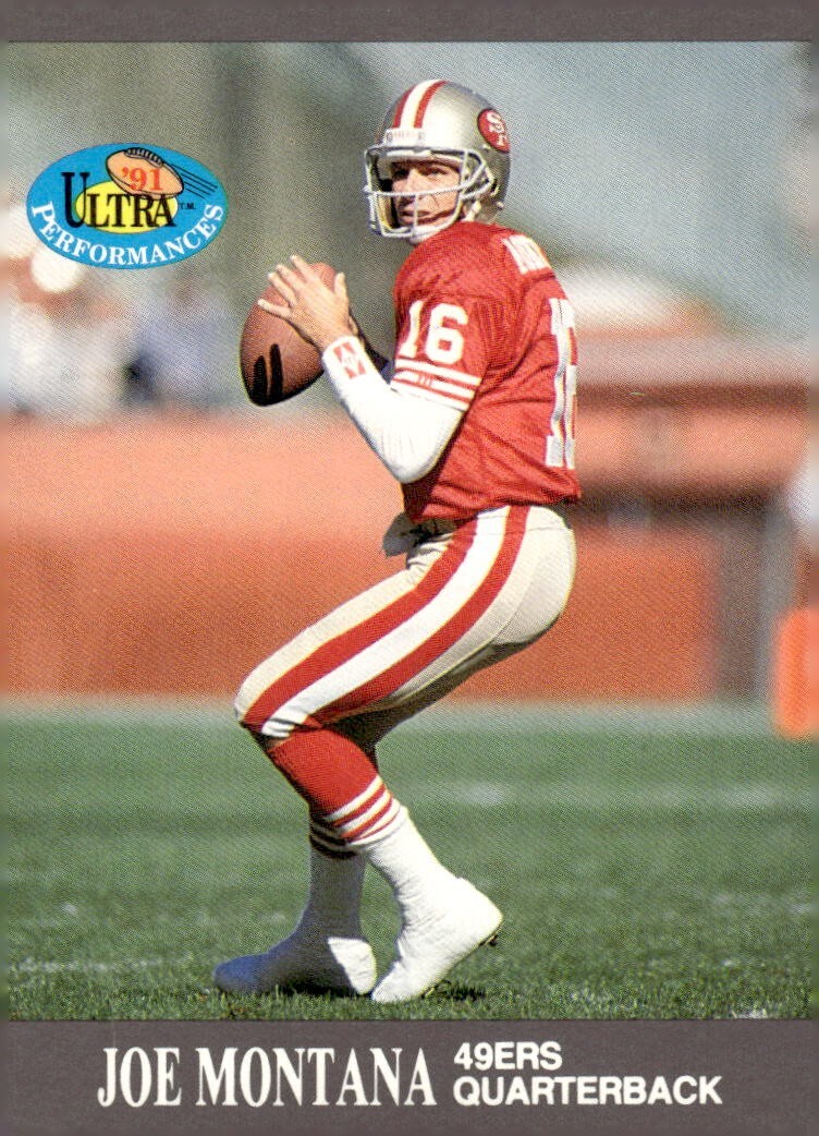 1991 Fleer Ultra Performances Joe Montana #4 San Francisco 49ers