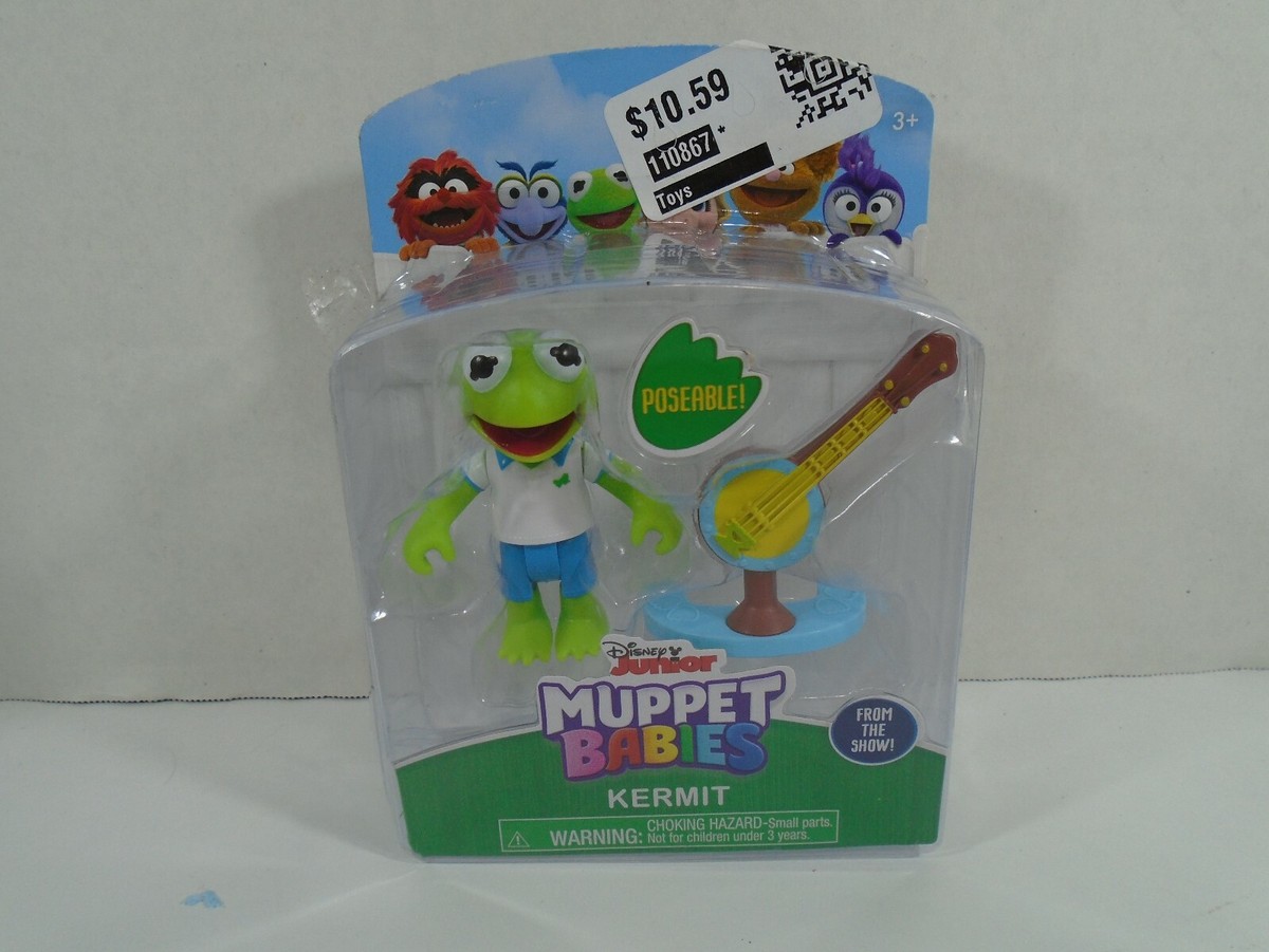 2018 JUST PLAY--DISNEY JUNIOR MUPPET BABIES--KERMIT FIGURE (NEW)