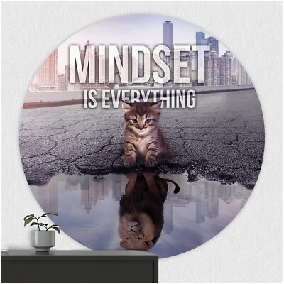 FoLIESEN - Wandaufkleber I selbstklebendes Wandbild I Mindset is everything