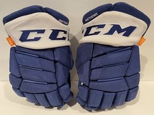 Auston Matthews Game Used Gloves CCM Jetspeed FT1 Toronto Maple Leafs NHL COA!