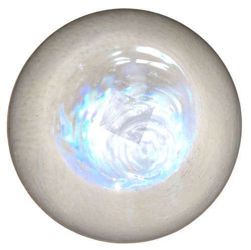 VTG MURANO STYLE APOTHECARY CANDY JAR WHITE PEARLIZED ITALIAN ART GLASS MCM - Picture 8 of 12
