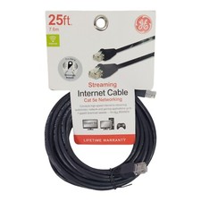GE Cat 5E Ethernet Cable 25ft - GE 33764. High Quality- Free Shipping