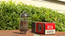 6072 (12AY7) NOS RCA Dual Triode Tube-Mid 1960's-Tested-Free Ship in US