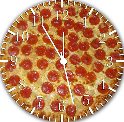 Pizza Frameless Borderless Wall Clock For Gifts or Home Decor E158