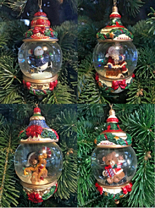 Costco Kirkland Signature Water Snow Globe Ornament Christmas Tree
