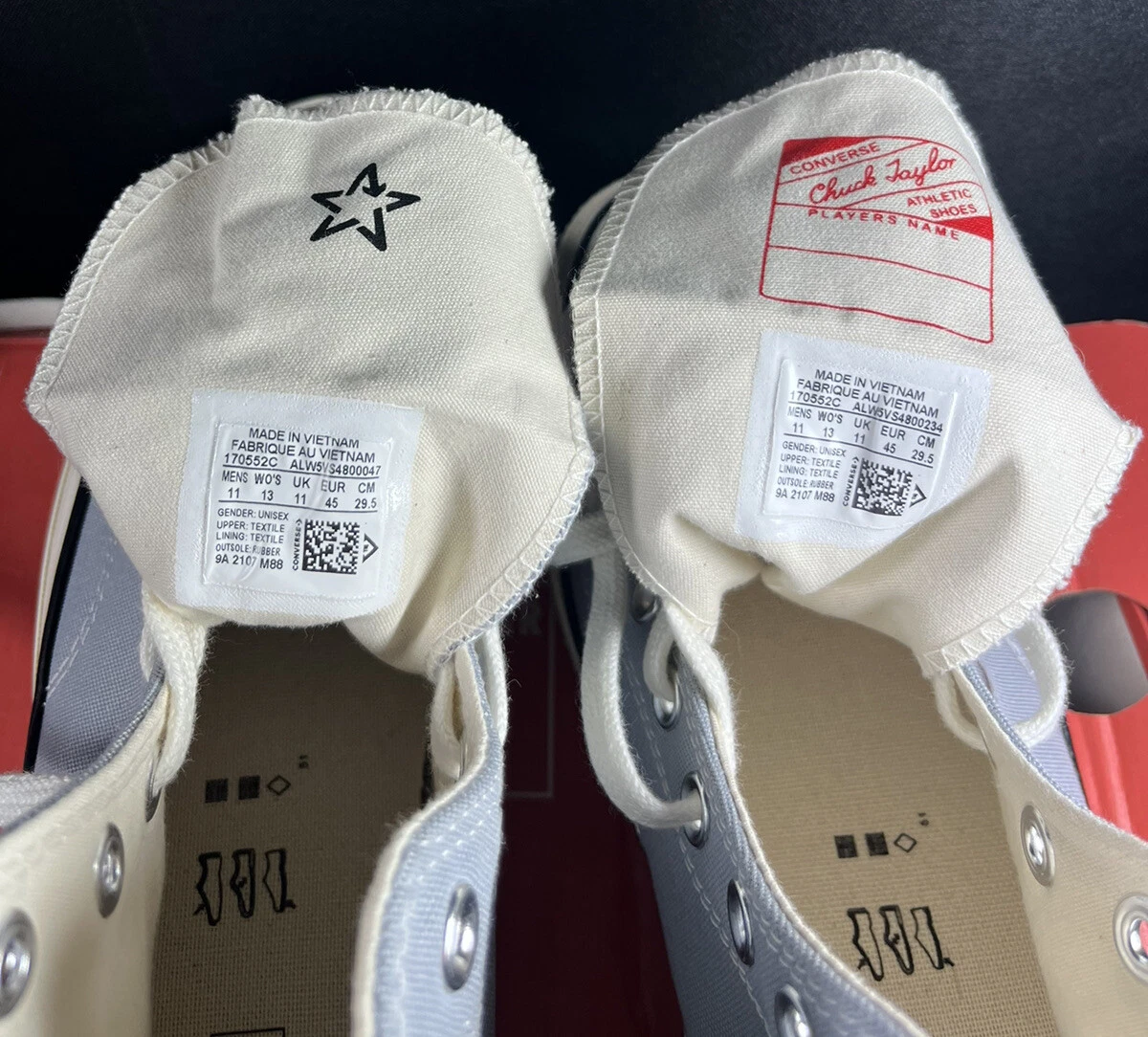 NUOVE scarpe Converse Chuck 70 blu alte casual lifestyle uomo taglia 11