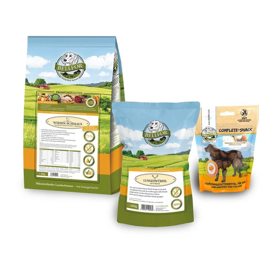 Bellfor Hundefutter Trockenfutter Hunde Soft Snack Hirsch Hundesnack Sparpaket - Bild 2 von 4