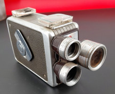 Kodak Brownie 8 mm Movie Camera with 3 lens Turret f/1.9- Untested
