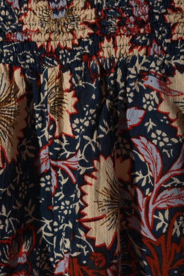 URBAN OUTFITTERS Short de bain Dames Pantalon court T EU 34 bleu-crème-rouge - Photo 4/4